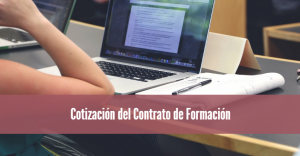Cotización del contrato de formación